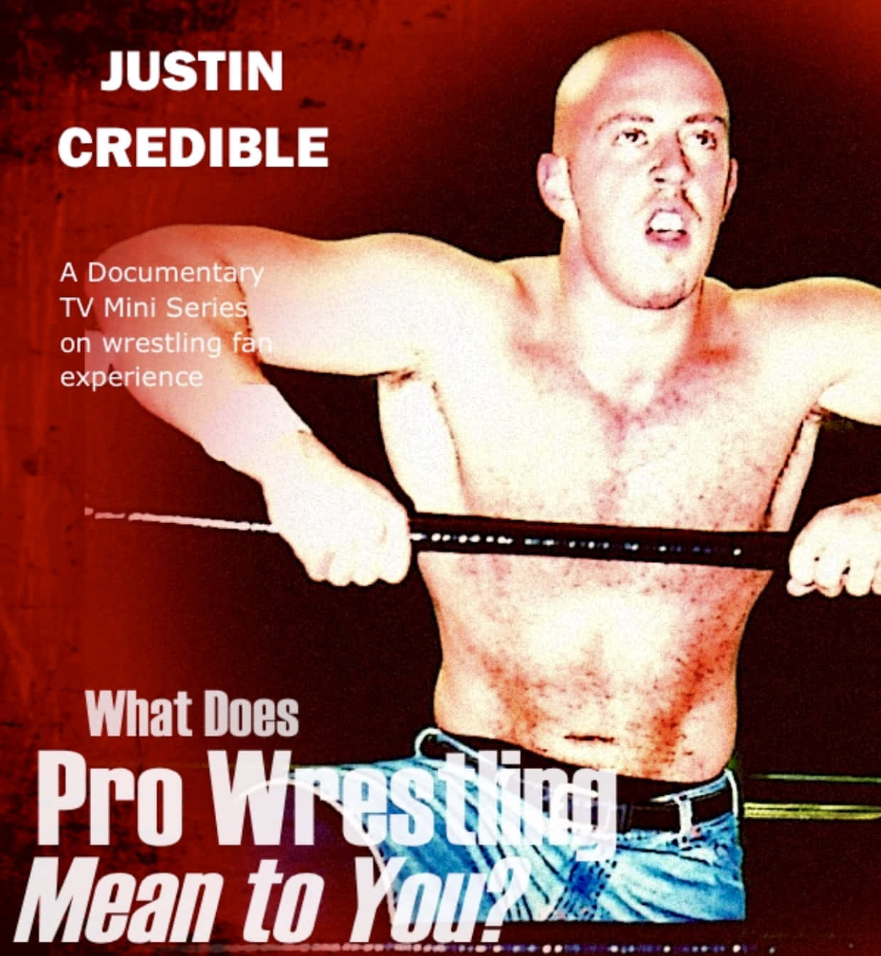 Justin Credible Wrestler Magazine Cover dækker tapetet. Wallpaper