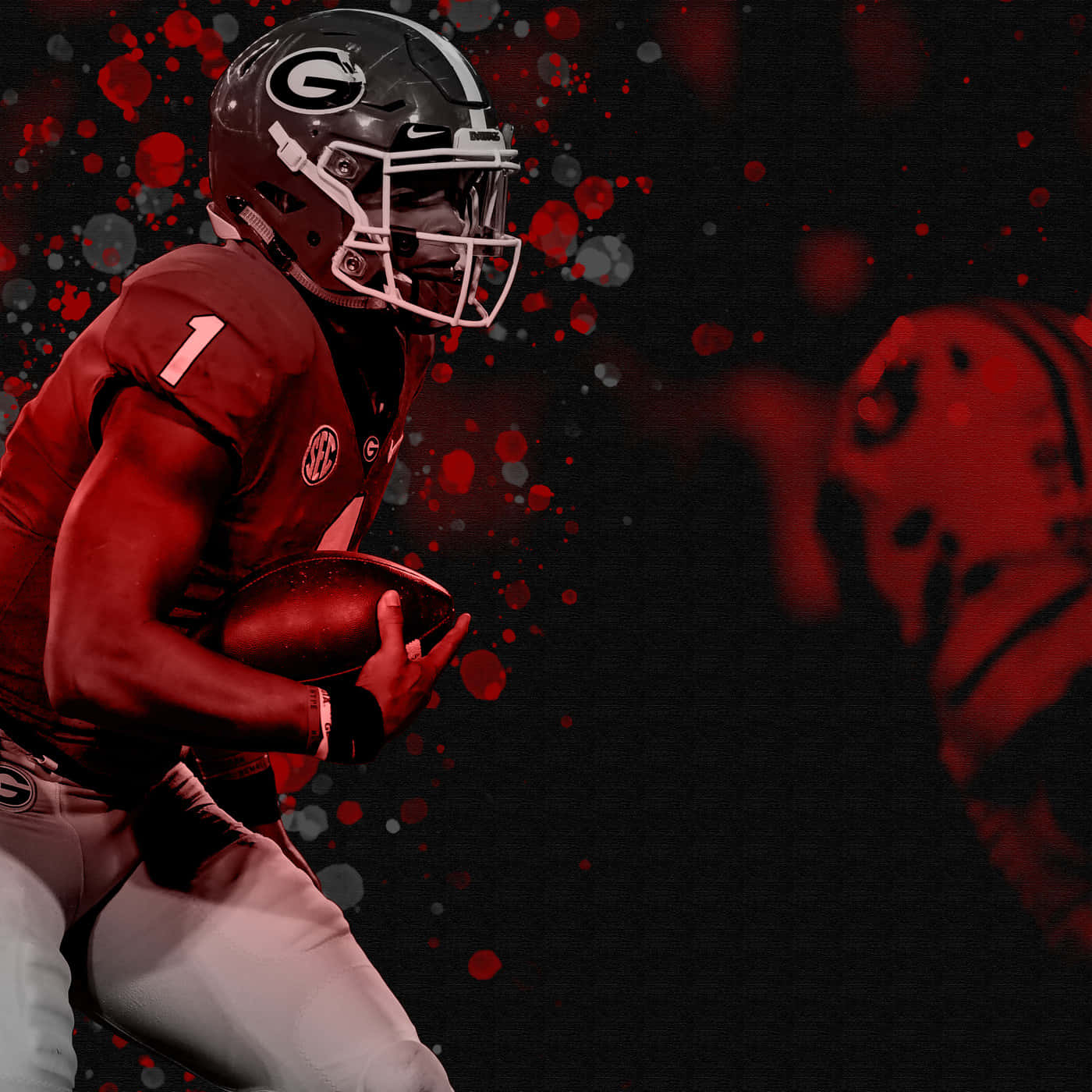 University of Ohio State Quarterback Justin Fields looks to throw in a heated game against rival Michigan Wolverines Wallpaper