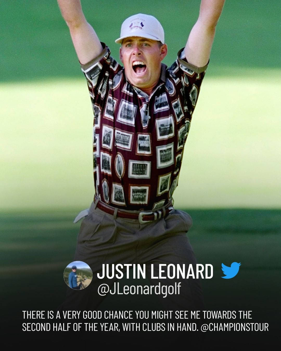 Justinleonards Champions Tour-tweet Wallpaper