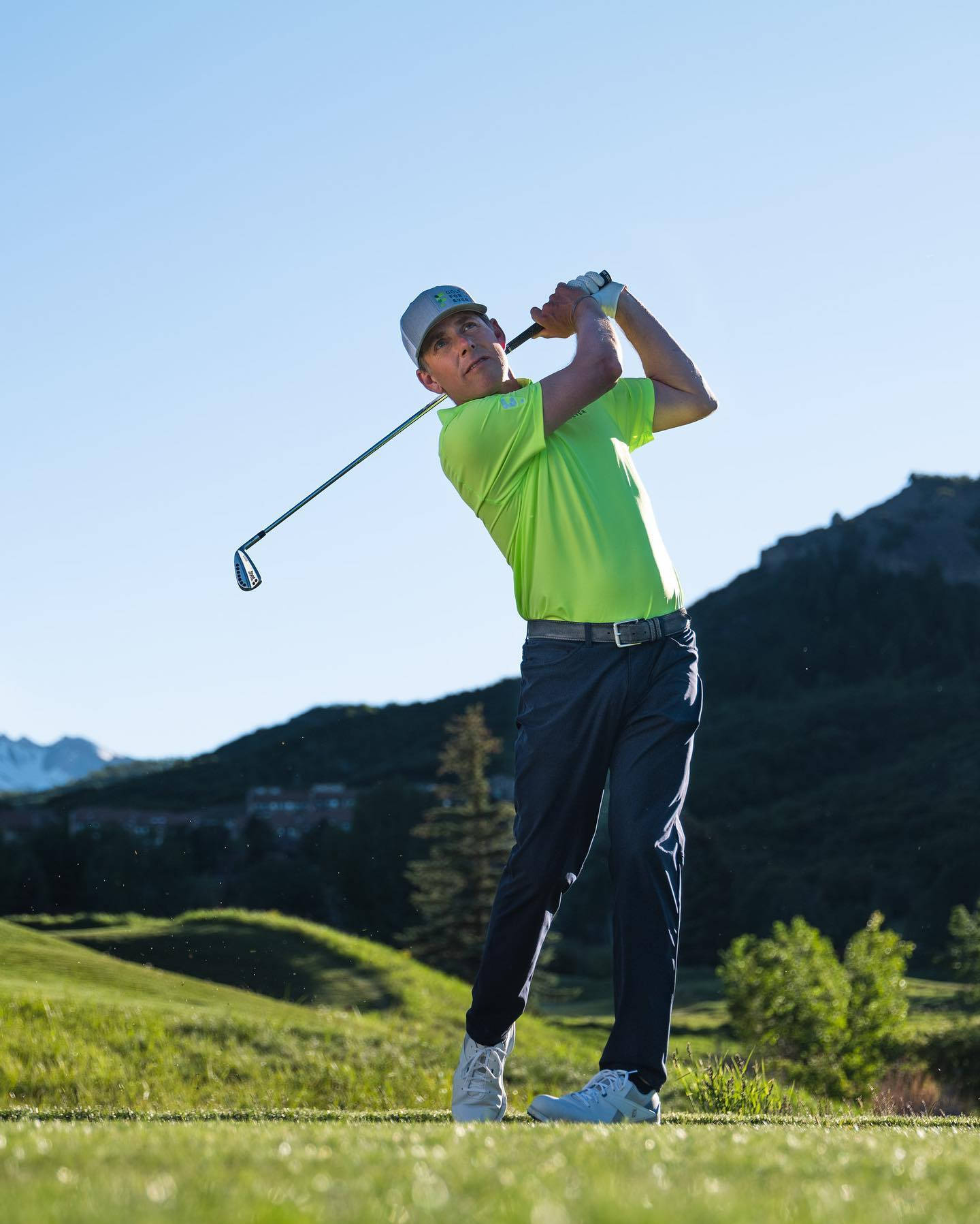 Justinleonard Perfezionando Il Suo Swing Di Golf Sfondo