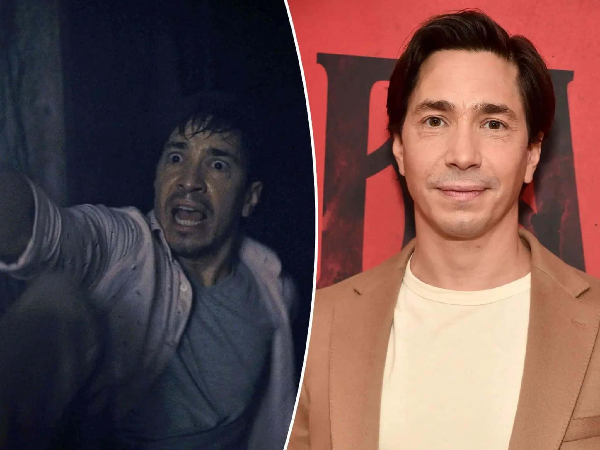 Actor Justin Long smiling during an event Wallpaper