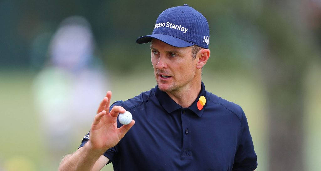 Justin Rose With Golf Ball In Hand Wallpaper