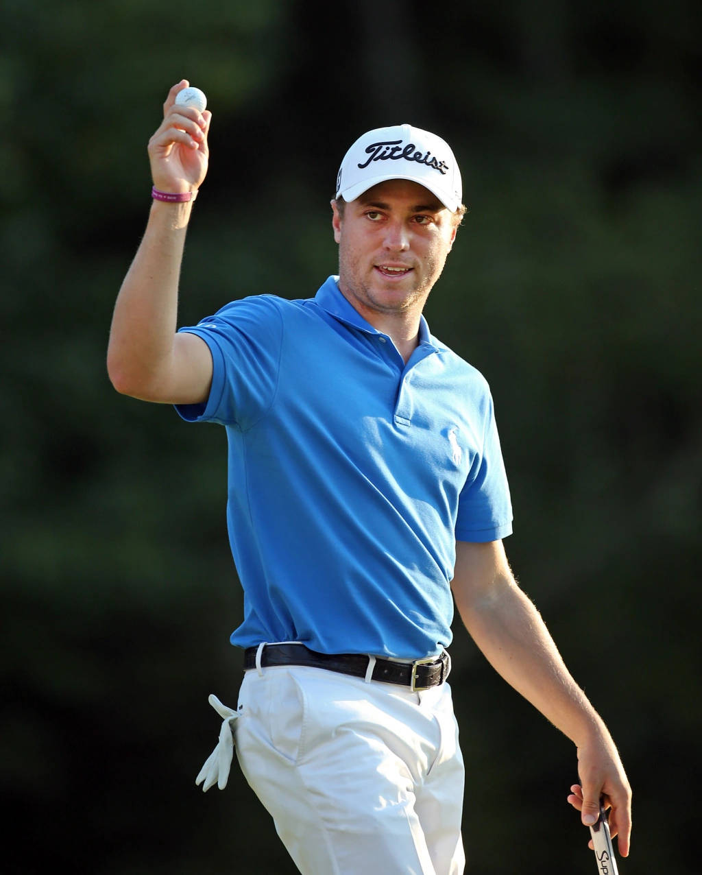 Justin Thomas With A Golf Ball Wallpaper