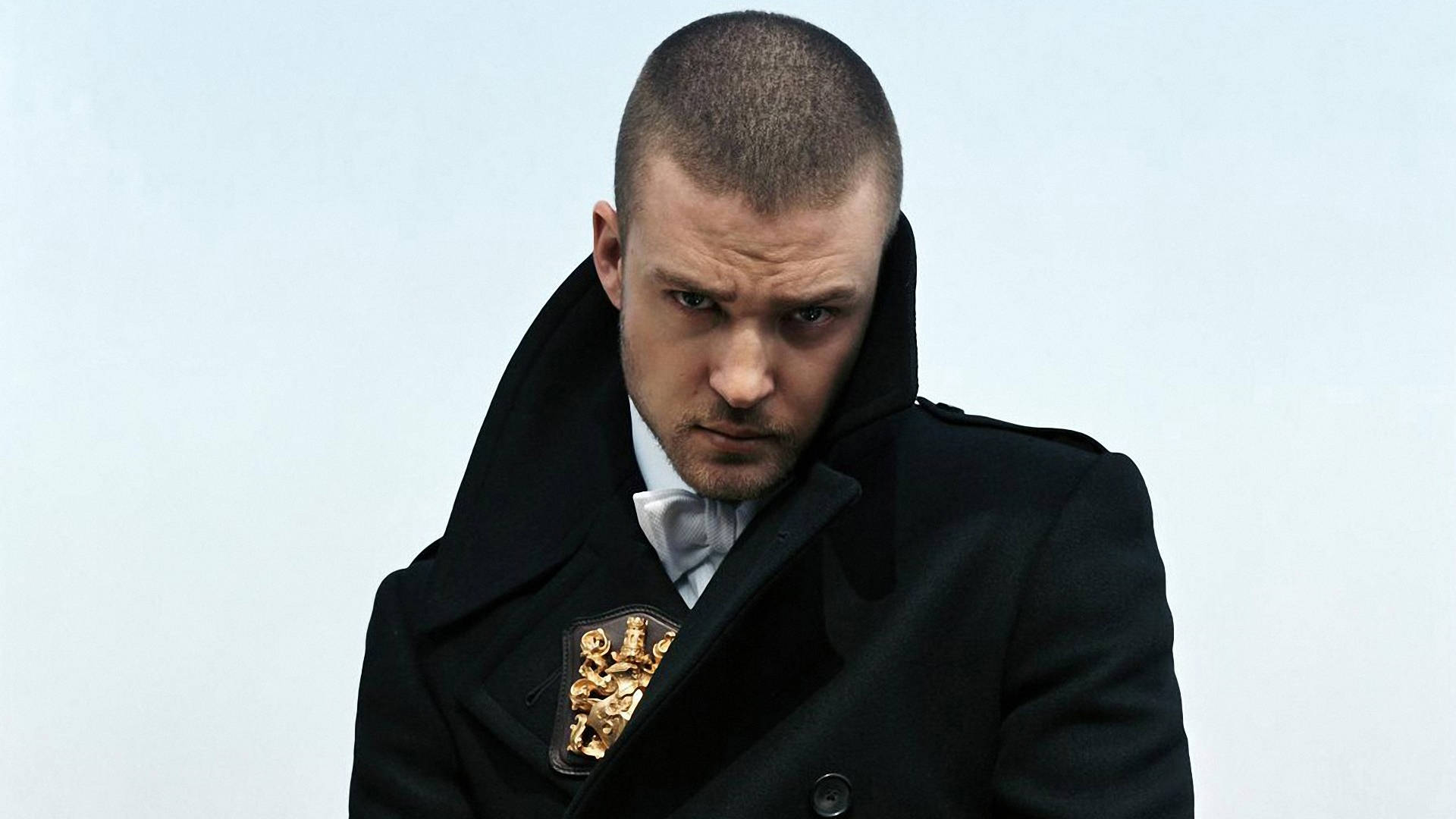 Justin Timberlake In Black Tench Coat Wallpaper