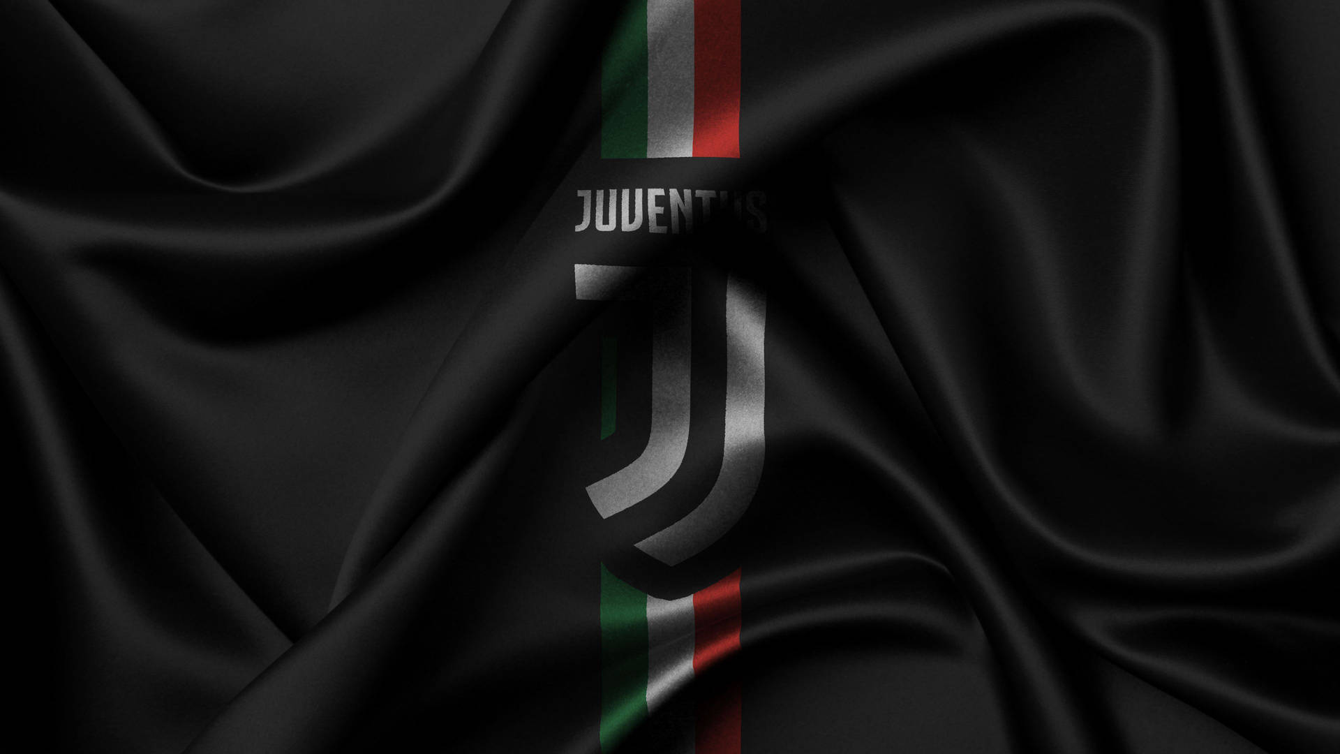 Juventus Football Club Logo On Silk Wallpaper