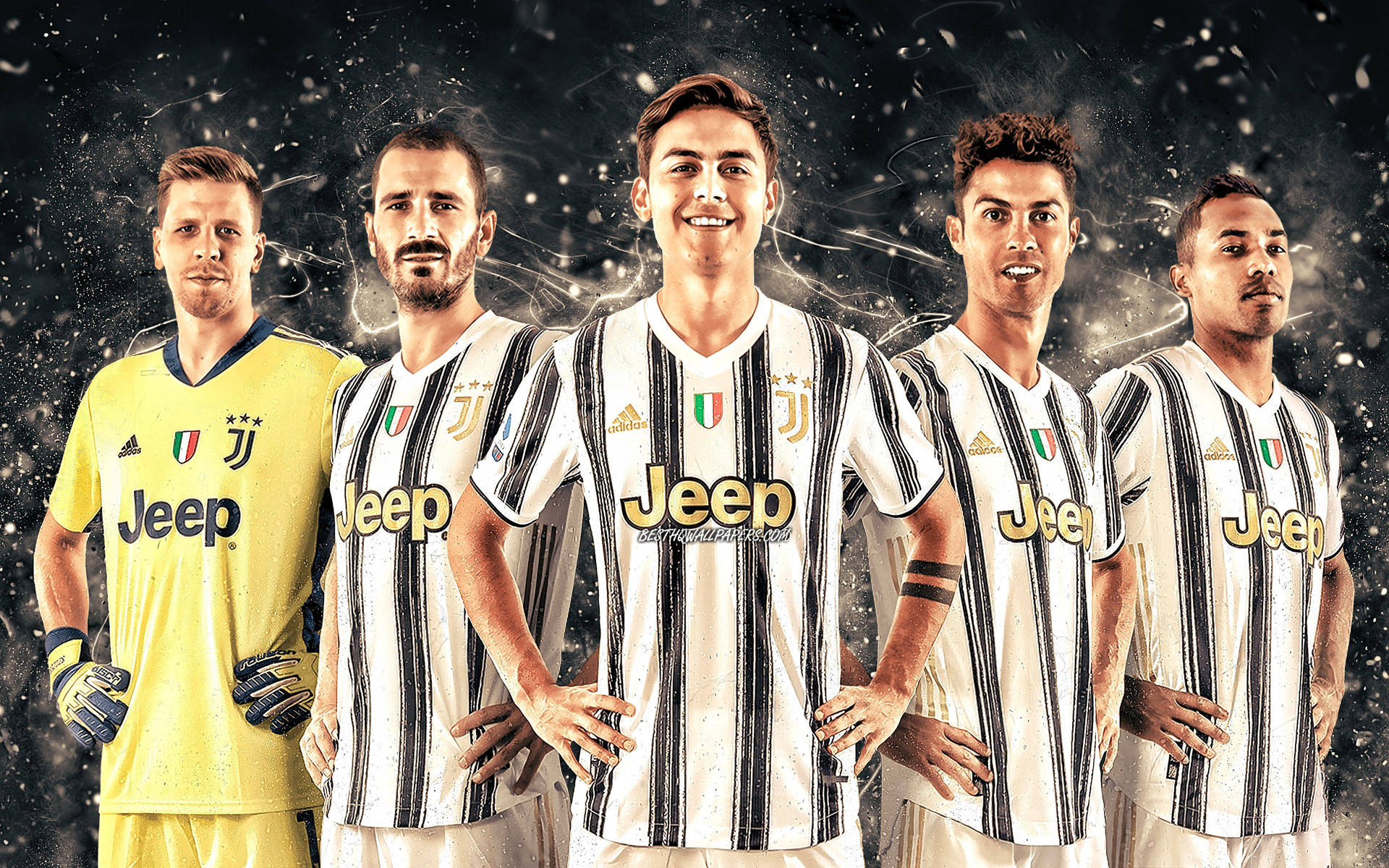 Juventus Football Club Superstars Illustration Wallpaper