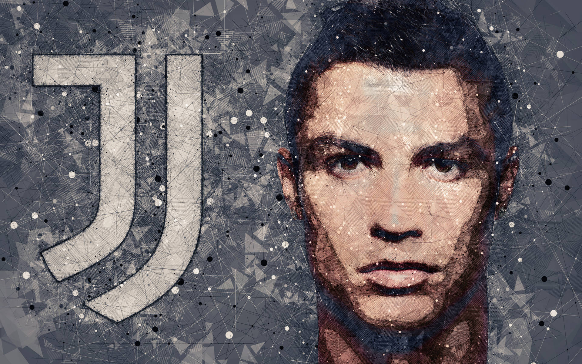 Juventus Logo Cristiano Ronaldo Hd 4k Wallpaper