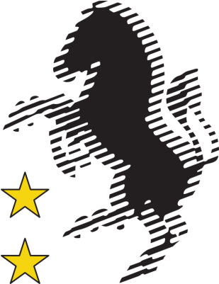 Juventus Logo Stylized Charging Bulland Stars PNG