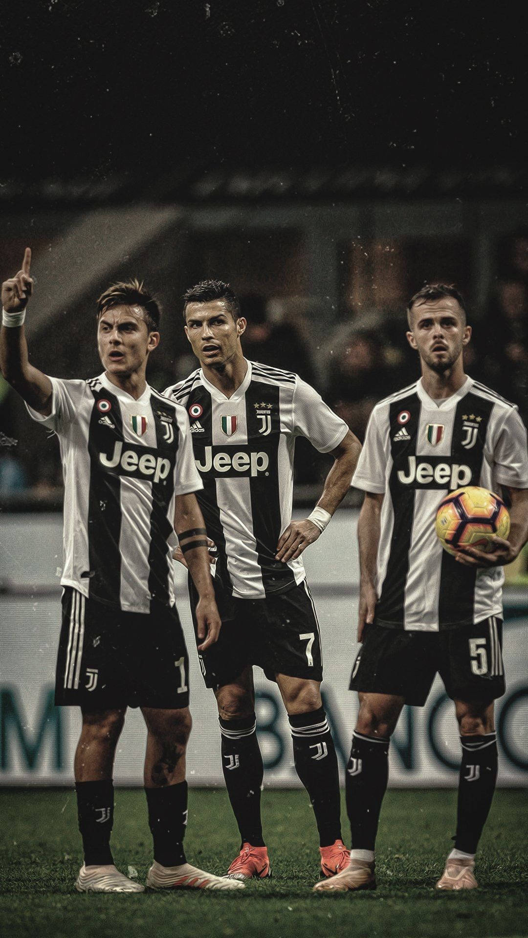 Download Juventus Player Dybala Ronaldo And Pjanić Wallpaper | Wallpapers .com