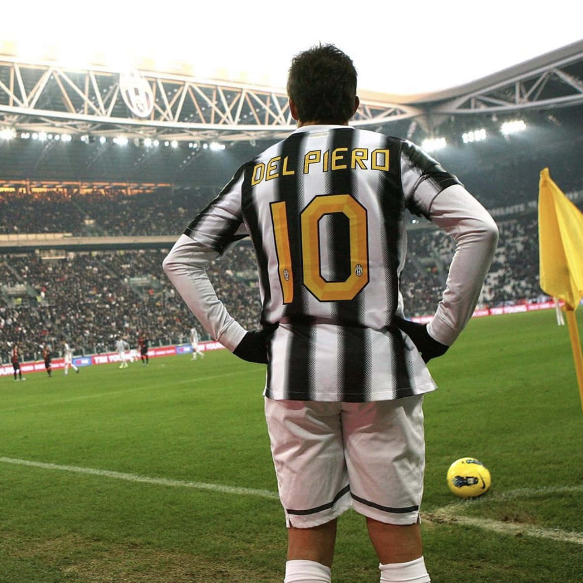 Capitándel Equipo De La Juventus, Alessandro Del Piero. Fondo de pantalla