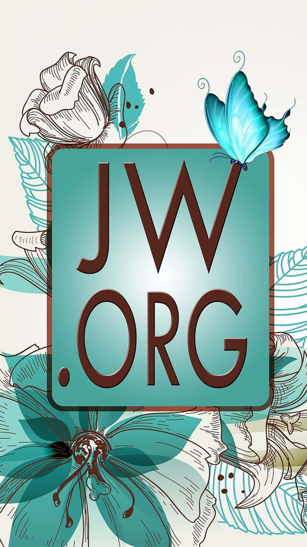 Green Floral JWorg Logo Wallpaper