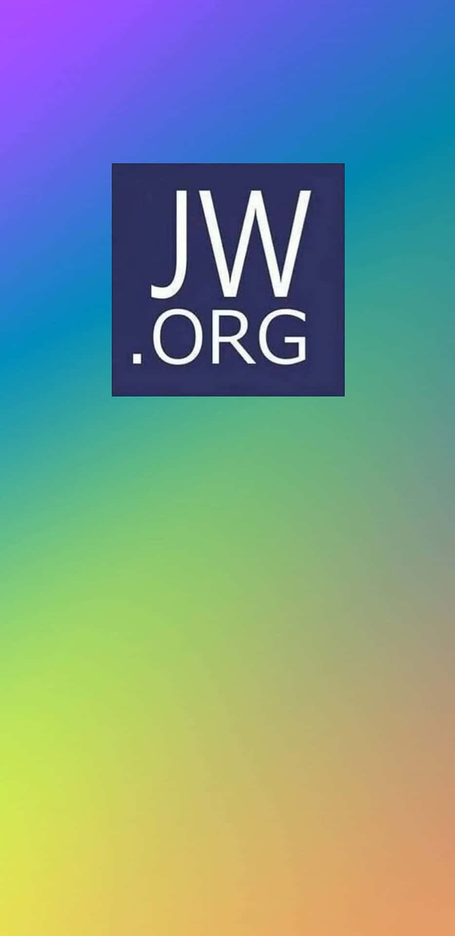 Logode Jw.org Con Degradado De Arcoíris. Fondo de pantalla