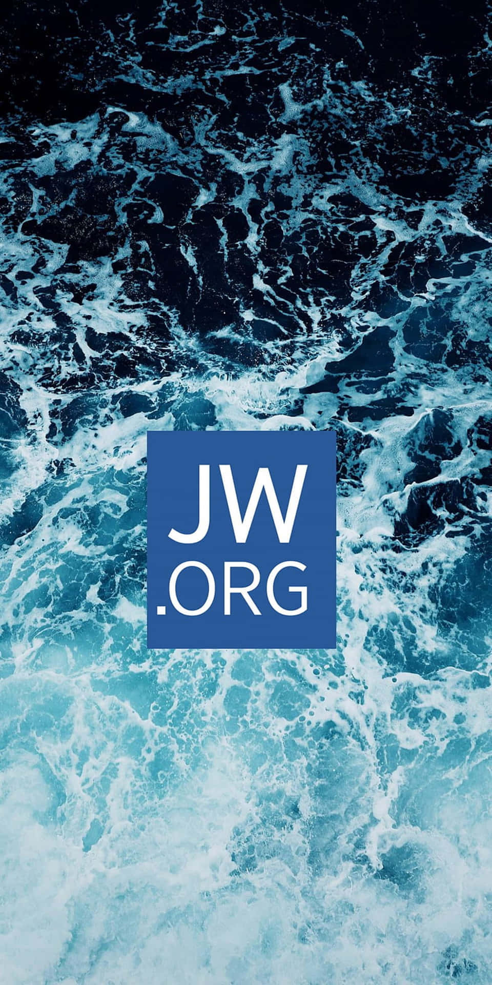 Logotipode Jworg En Olas Del Mar. Fondo de pantalla
