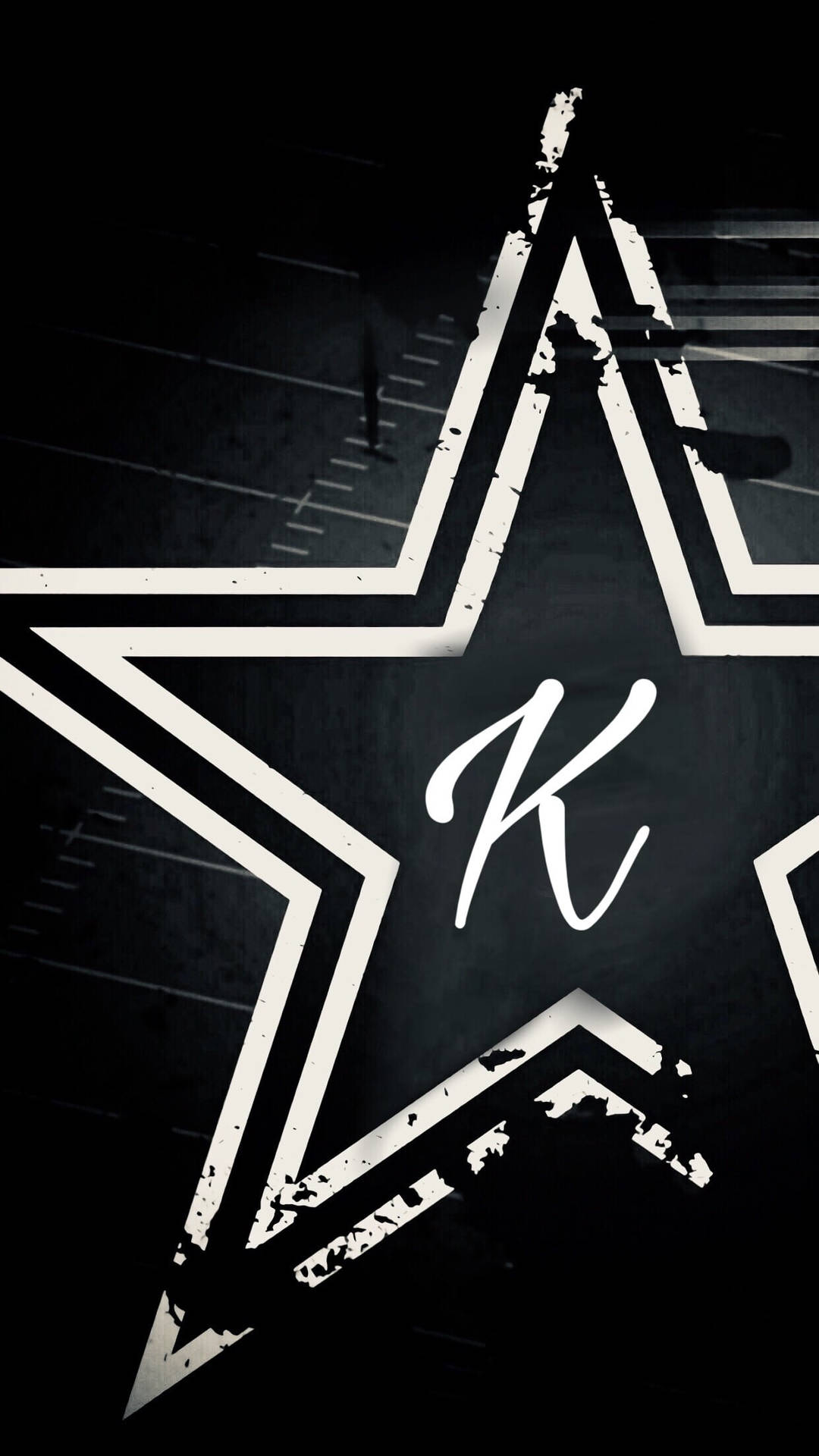 K Alphabet In Star Wallpaper