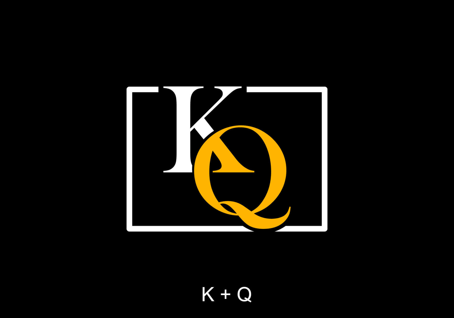 K And Q Initials On A Logo Wallpaper