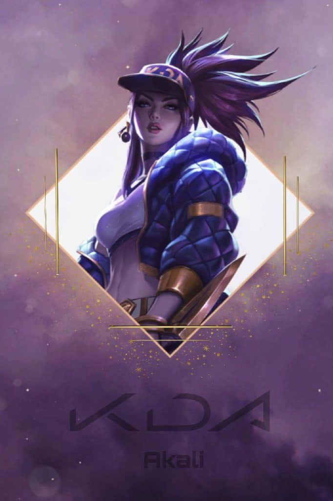 Kda Akali League Of Legends Kunstwerk Achtergrond