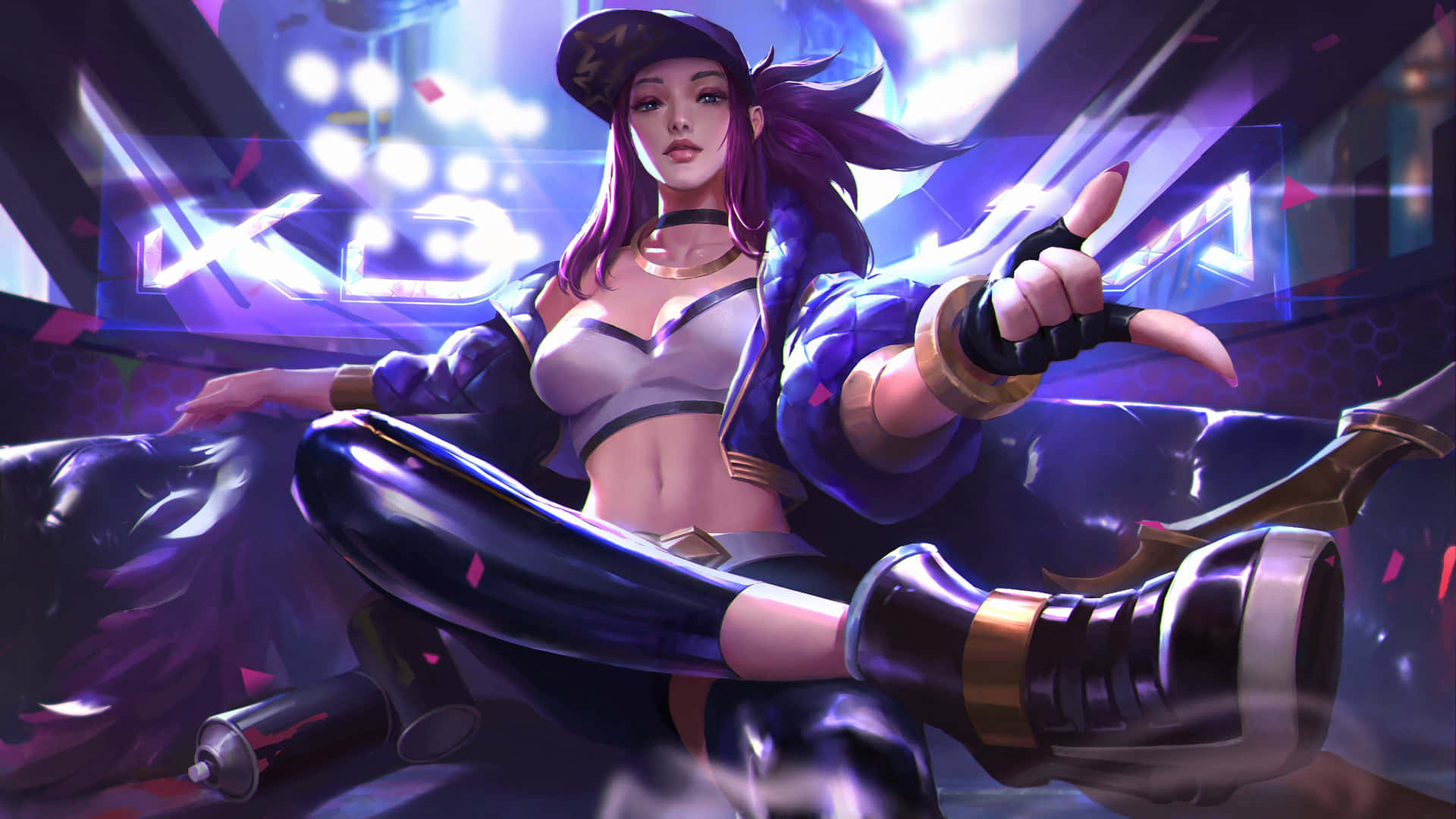 Kda Akali Popster Pose Achtergrond