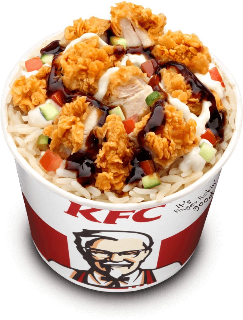 K F C Famous Bowl Crispy Chicken Rice PNG