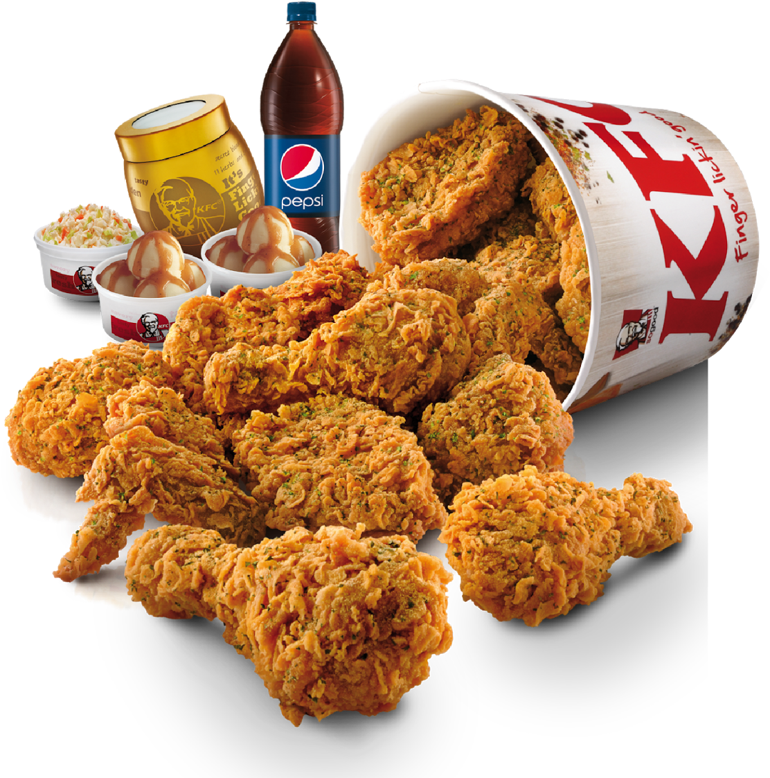 K F C Fried Chicken Meal Combo PNG