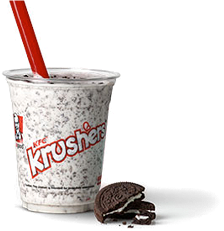 K F C Krushers Cupwith Strawand Cookie PNG