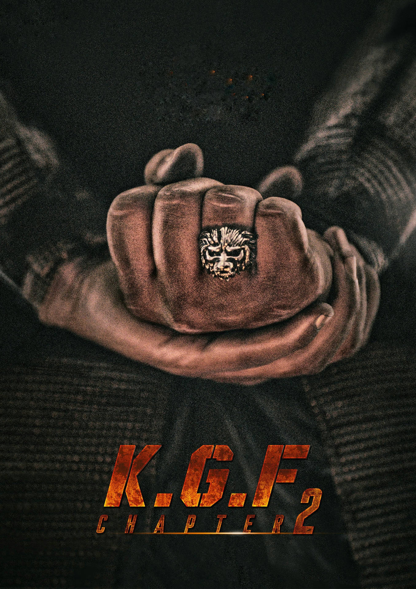 K.G.F. Poster Rocking Star Yash 4K Tapet Wallpaper