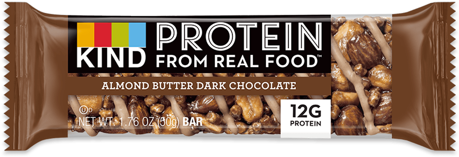 K I N D Protein Bar Almond Butter Dark Chocolate PNG