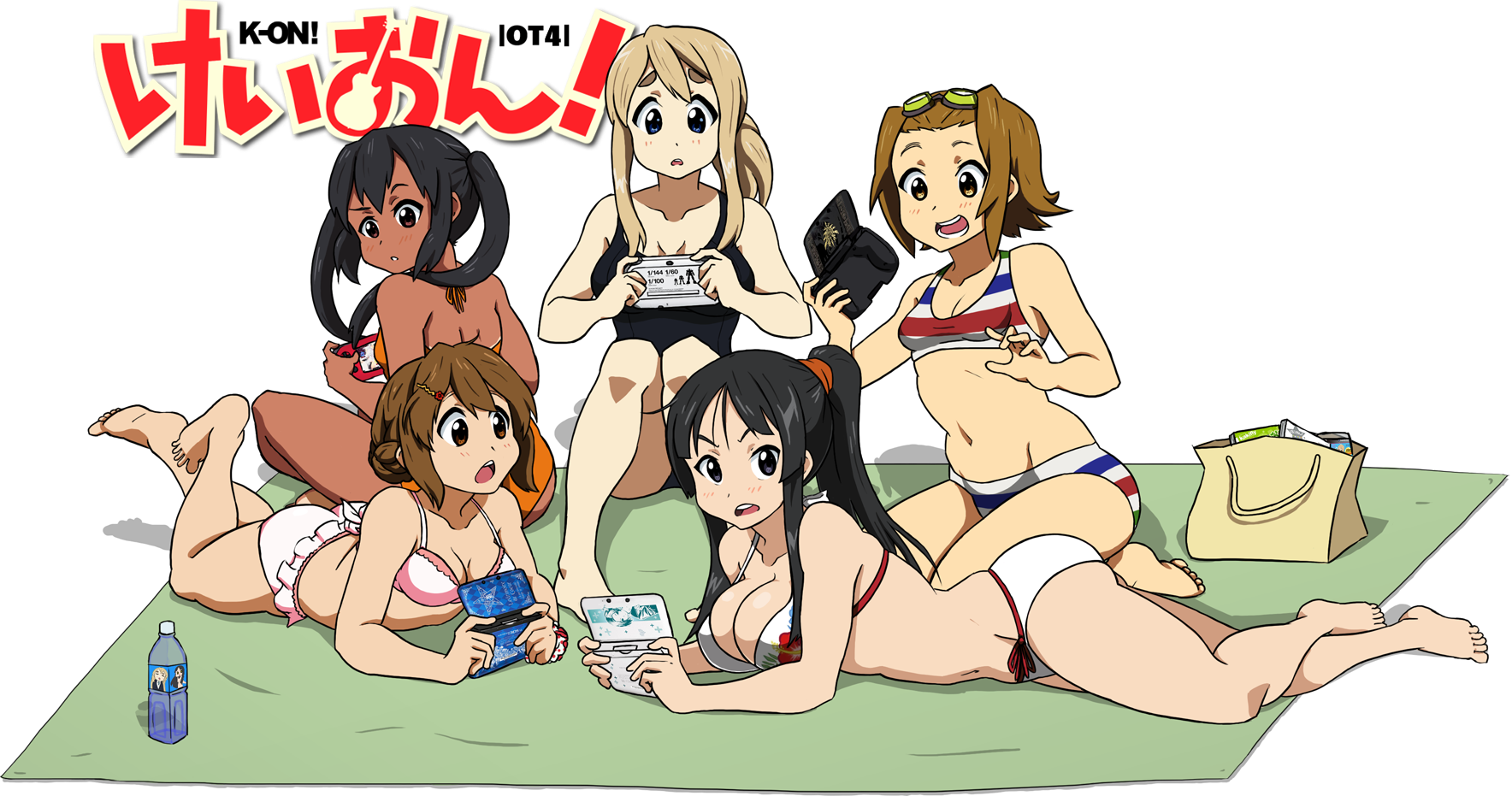 Download Free <b>K</b> O N Beach Episode Anime Illustration PNG images with transp...