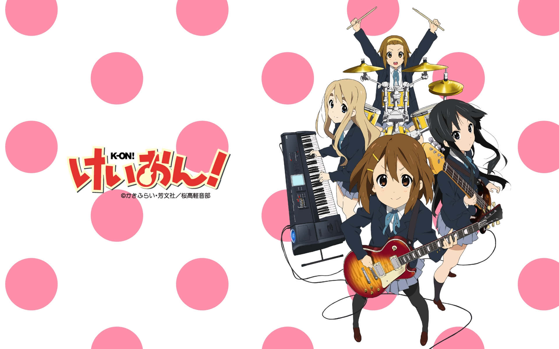 Meninasde Anime Com Guitarras E Polka Dots