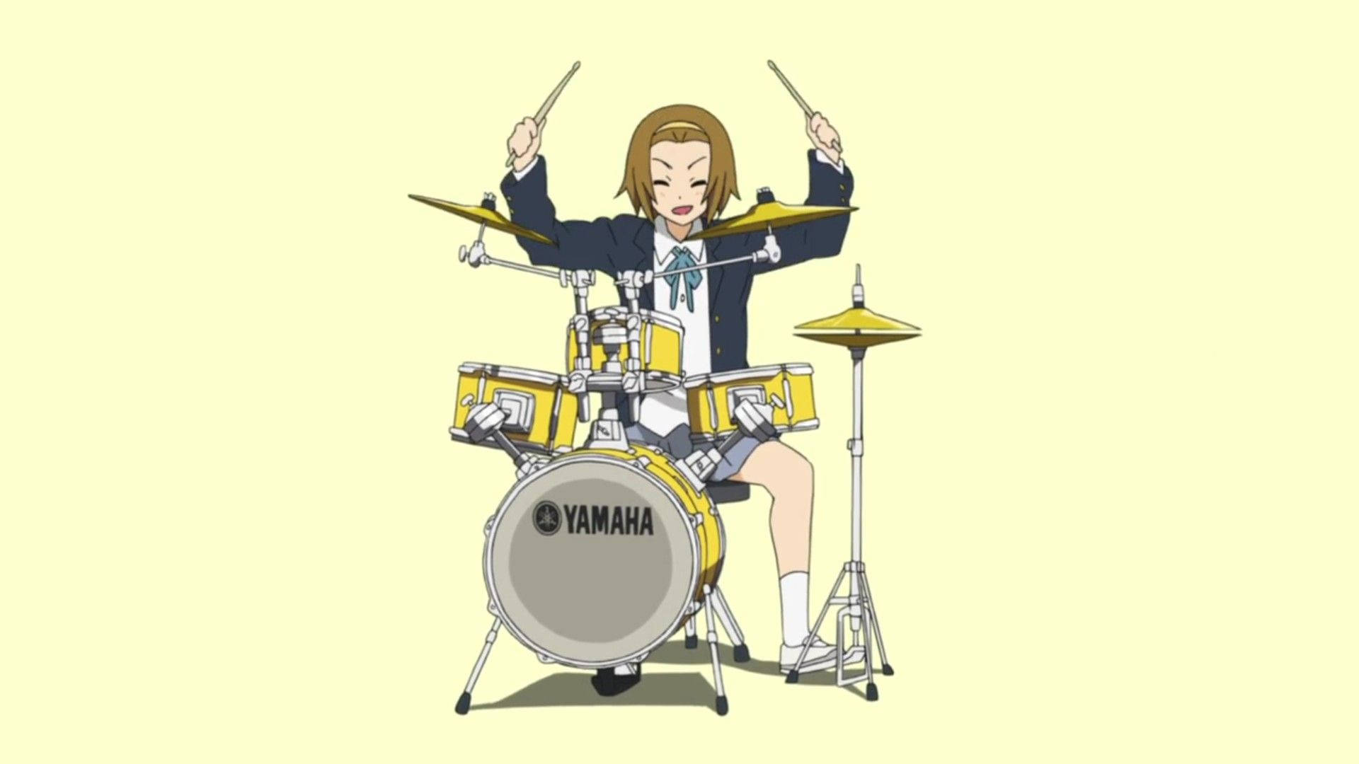 K-on Ritsu Playing Drum