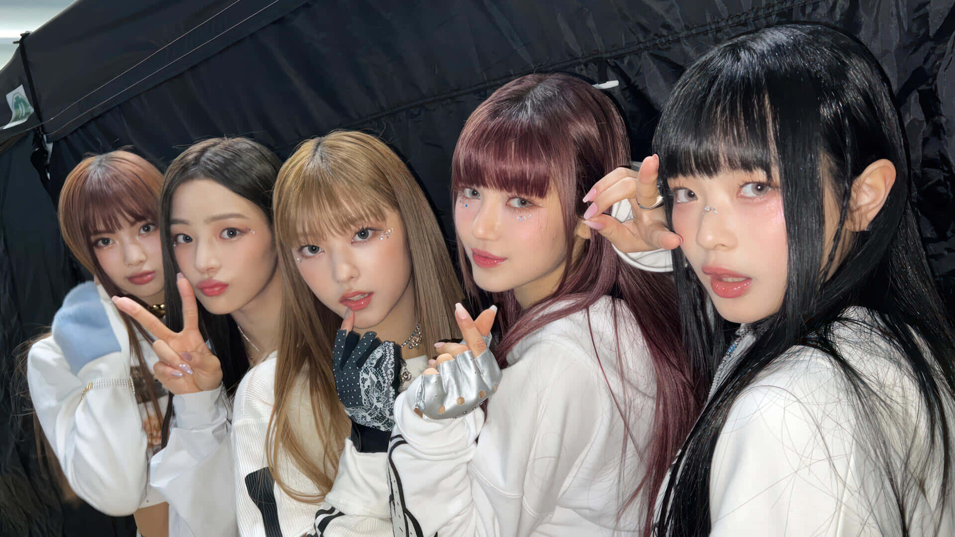 K Pop Girl Group Posing Backstage Wallpaper