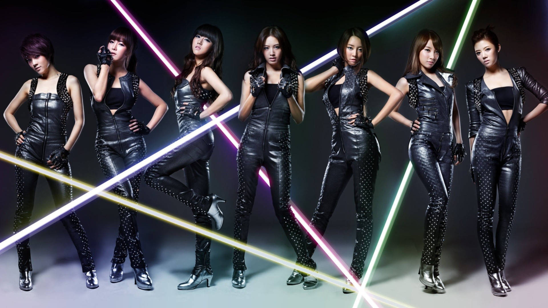 Grupode Chicas De K-pop Rainbow Fondo de pantalla