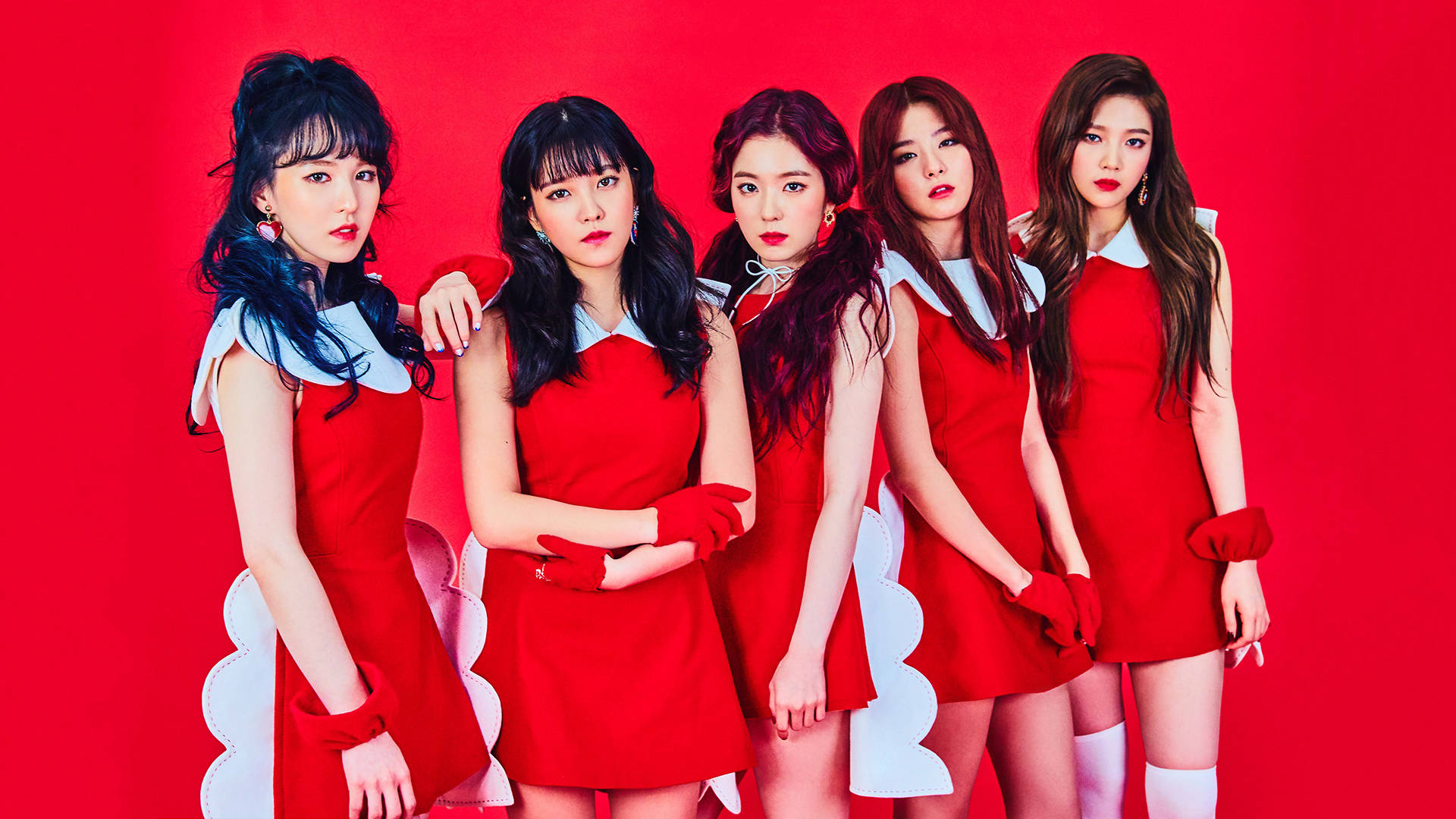 Grupode Música Pop Femenino De K-pop, Red Velvet. Fondo de pantalla