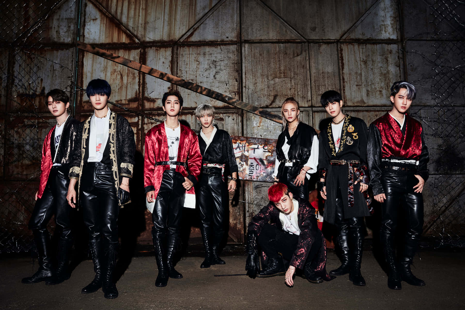 K Pop Group Promotional Photo Wallpaper