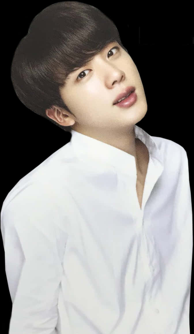 K Pop Starin White Shirt PNG