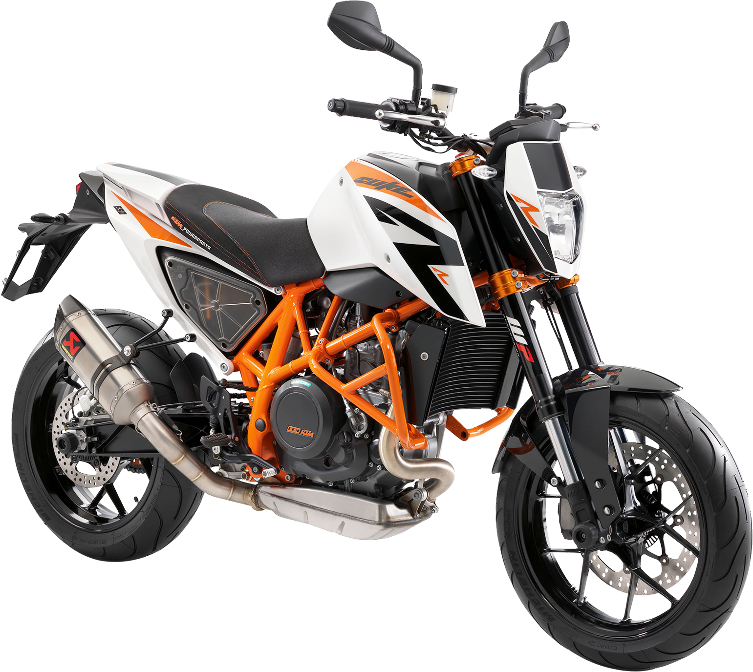 K T M Duke Motorcycle Profile PNG