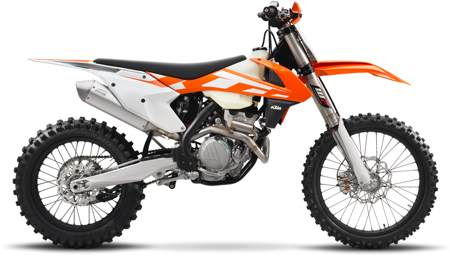 K T M Offroad Motorcycle Profile PNG