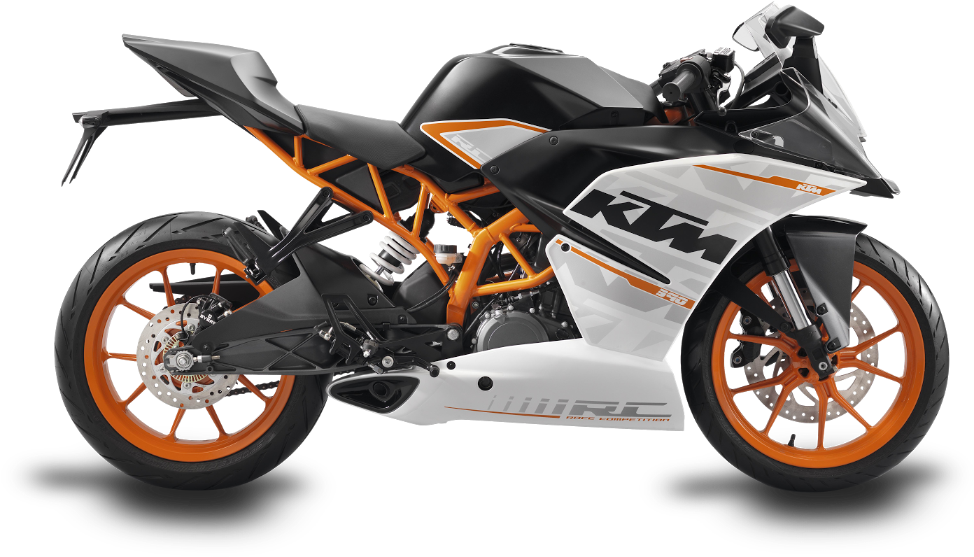 K T M R C390 Sport Motorcycle PNG