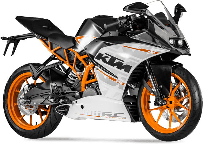 K T M Sport Motorcycle R C390 PNG