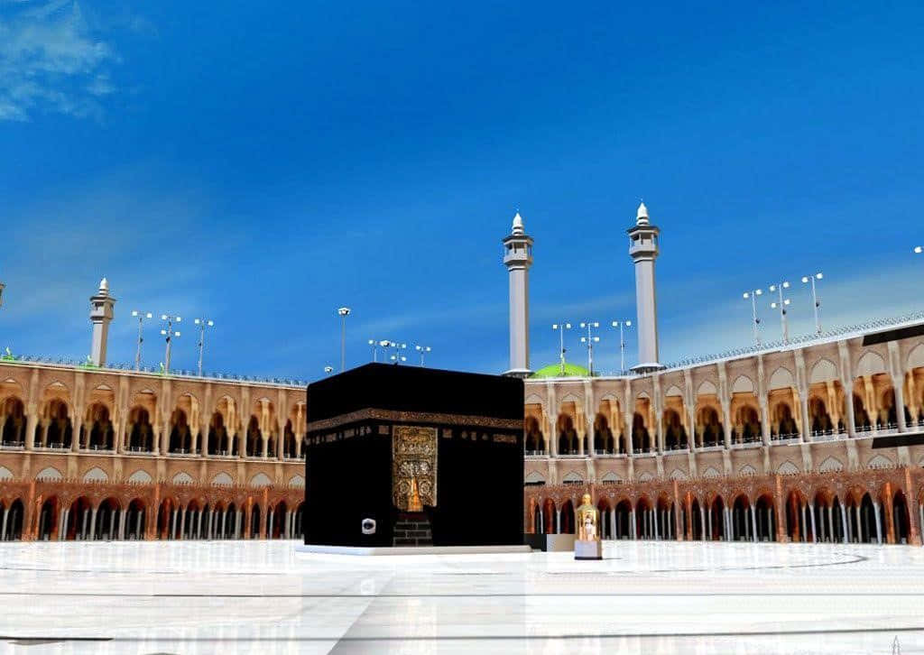 A beautiful view of Kaaba in Makkah, Saudi Arabia