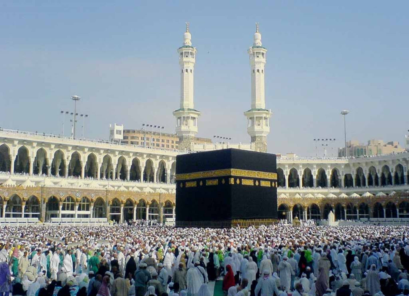 Templode Adoración De La Kaaba En Makkah En Alta Definición Fondo de pantalla