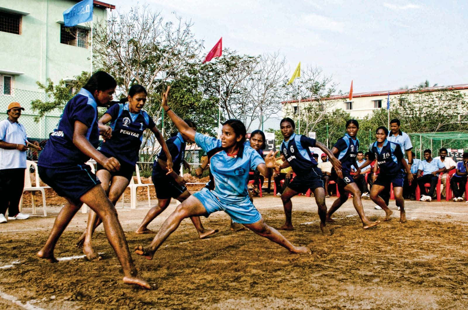 Intense Kabaddi Match in Action