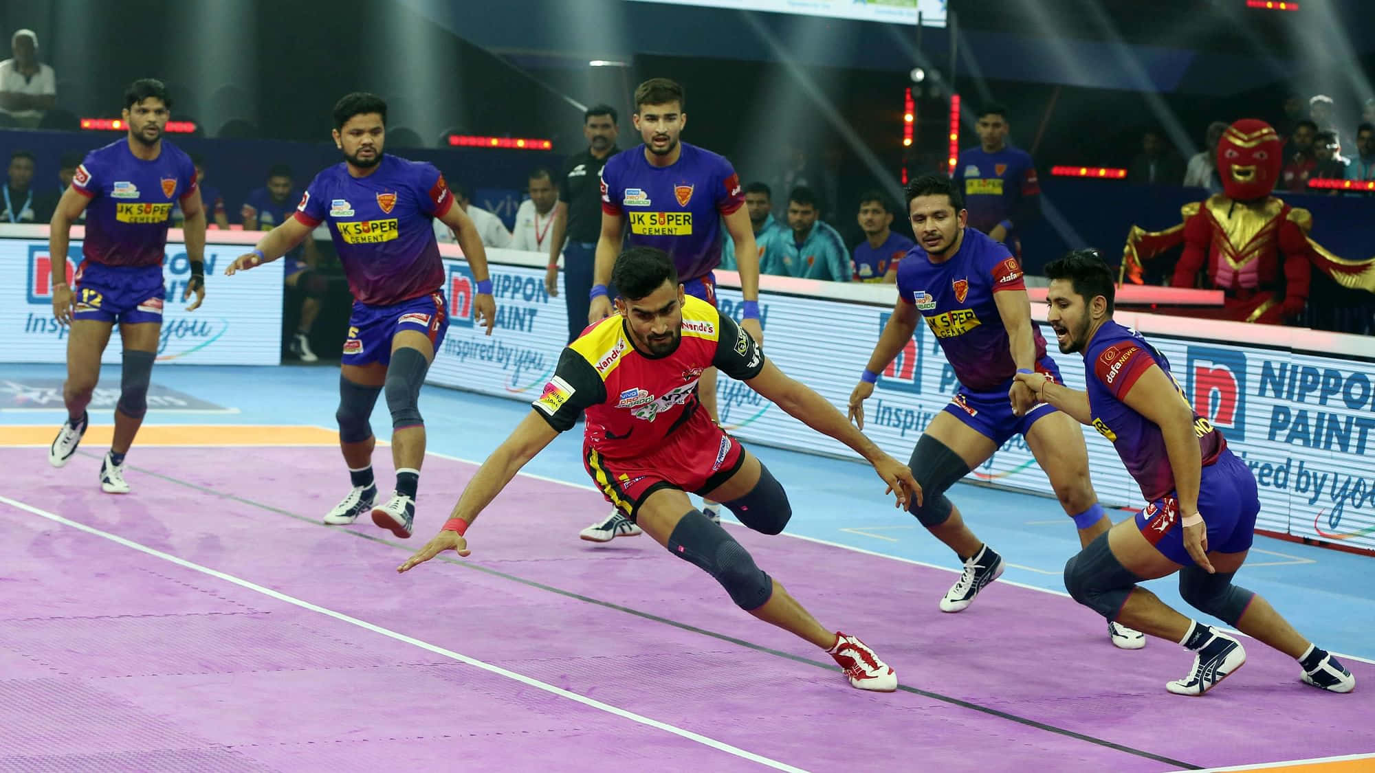 Intense Kabaddi Match in Action