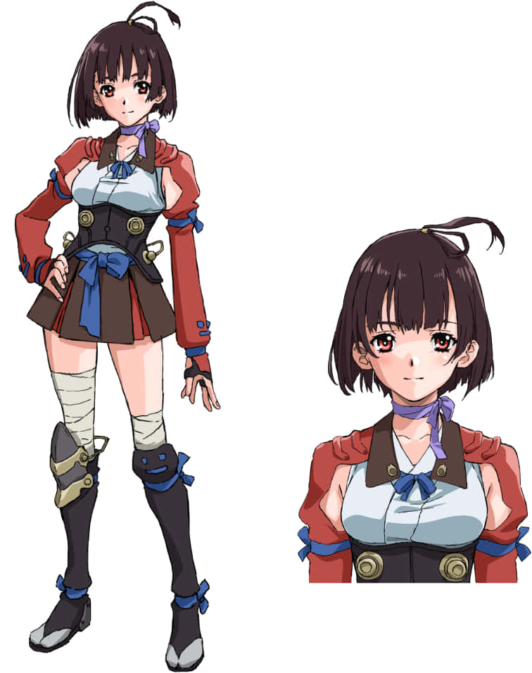 Kabaneri Mumei Character Design Achtergrond