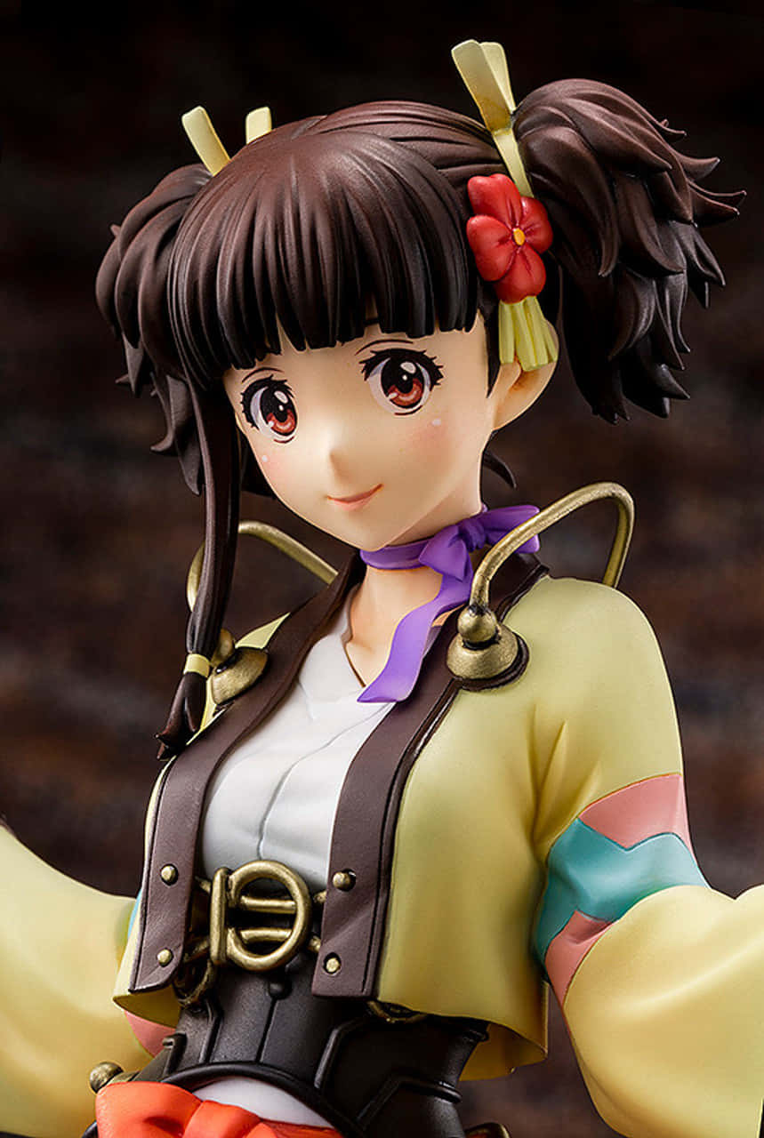 Kabaneri Mumei Figuur Close-up Achtergrond