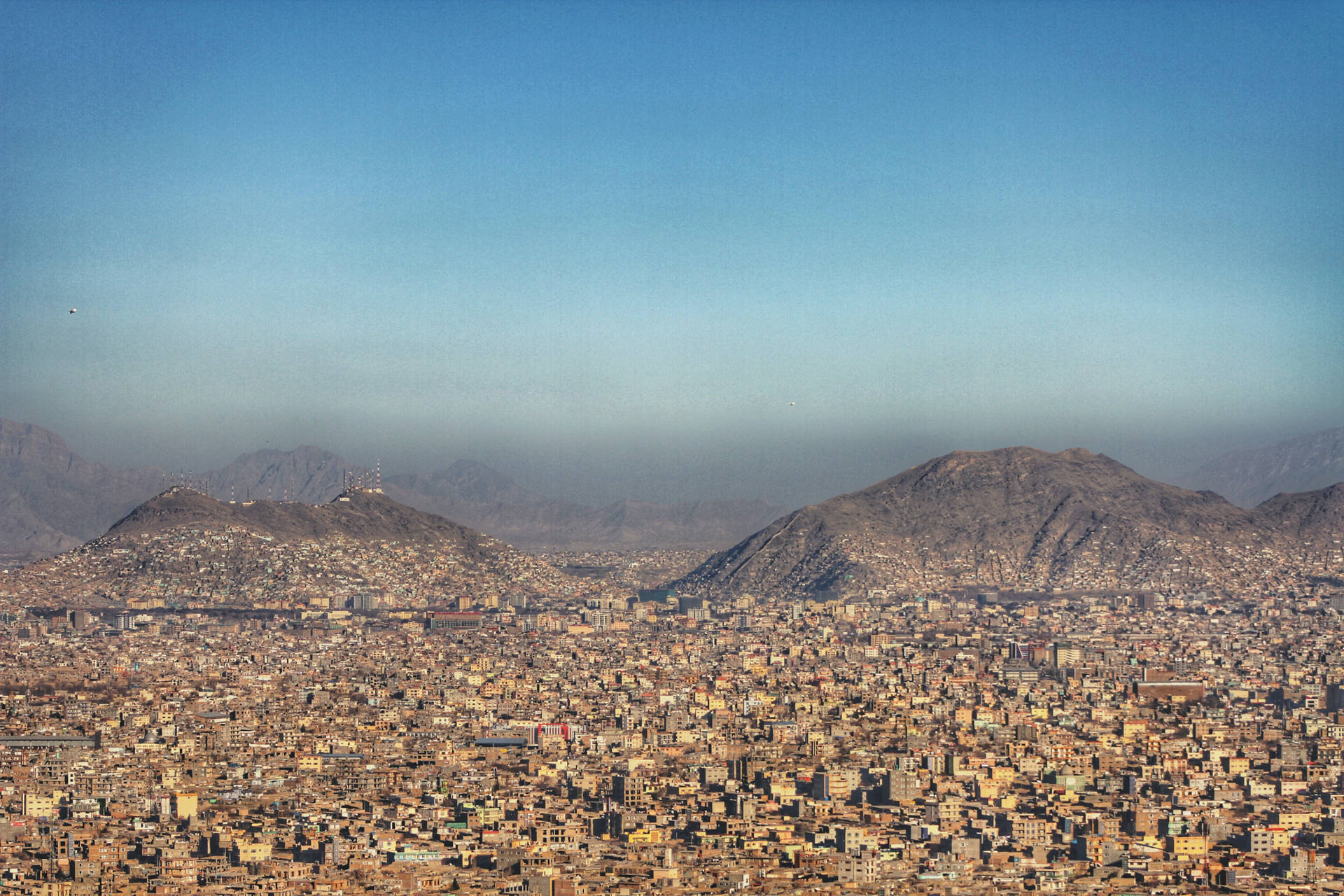 Kabul City Aerial View
