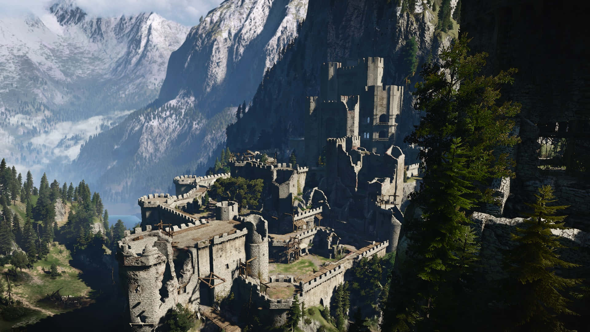Kaer Morhen Fortress Witcher Series Wallpaper
