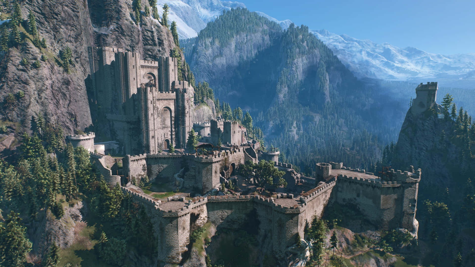 Kaer Morhen Fortress Witcher Universe Wallpaper