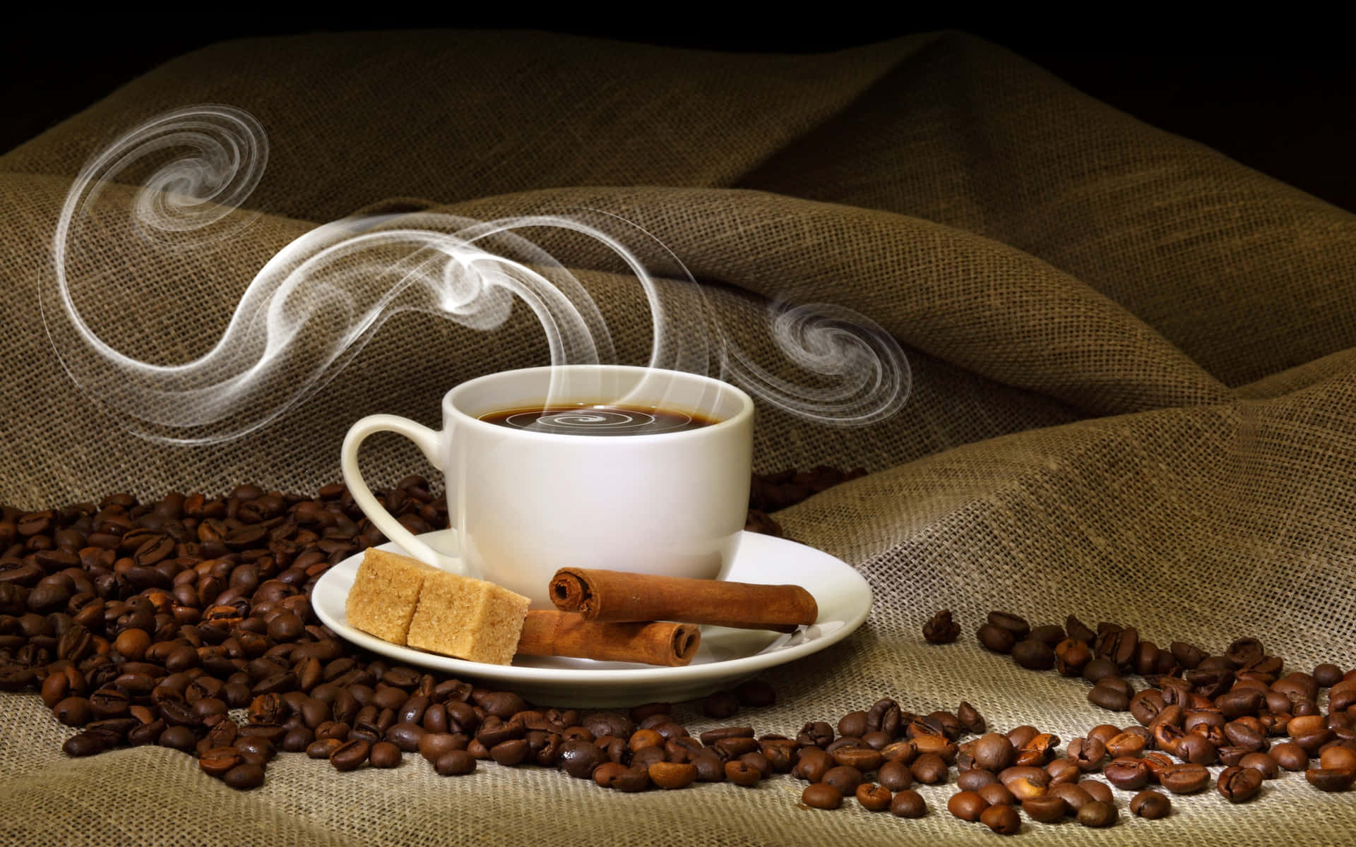 Kaffebilleder giver en smag af kaffe og dets dufte.