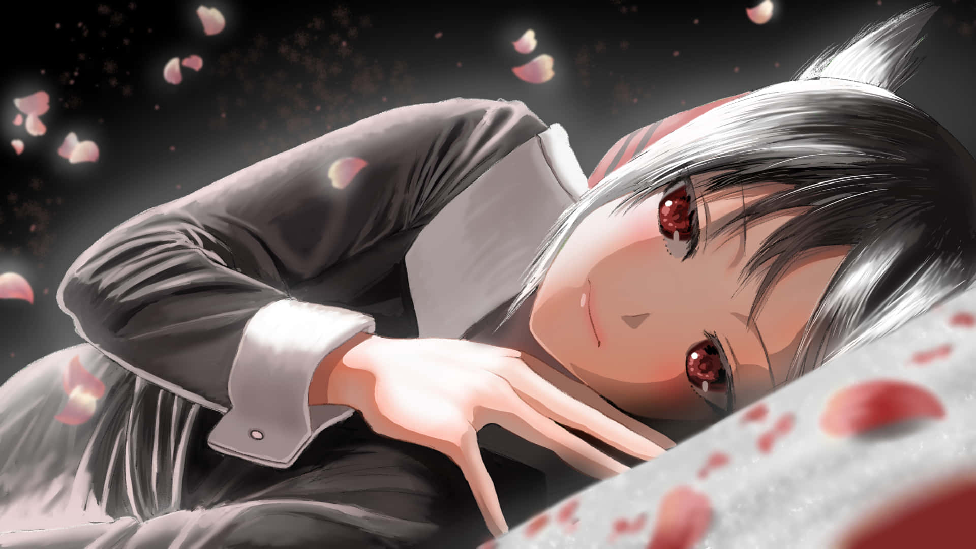 "Kaguya and Miyu in Kaguya Sama: Love Is War, looking for a peaceful resolution to their conflicts" Wallpaper