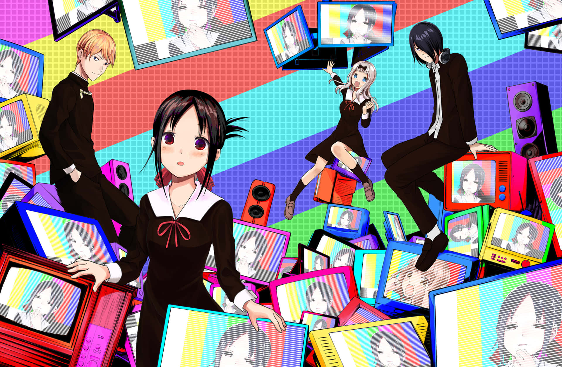 Kaguya and Shirogane are living the Love Is War Wallpaper